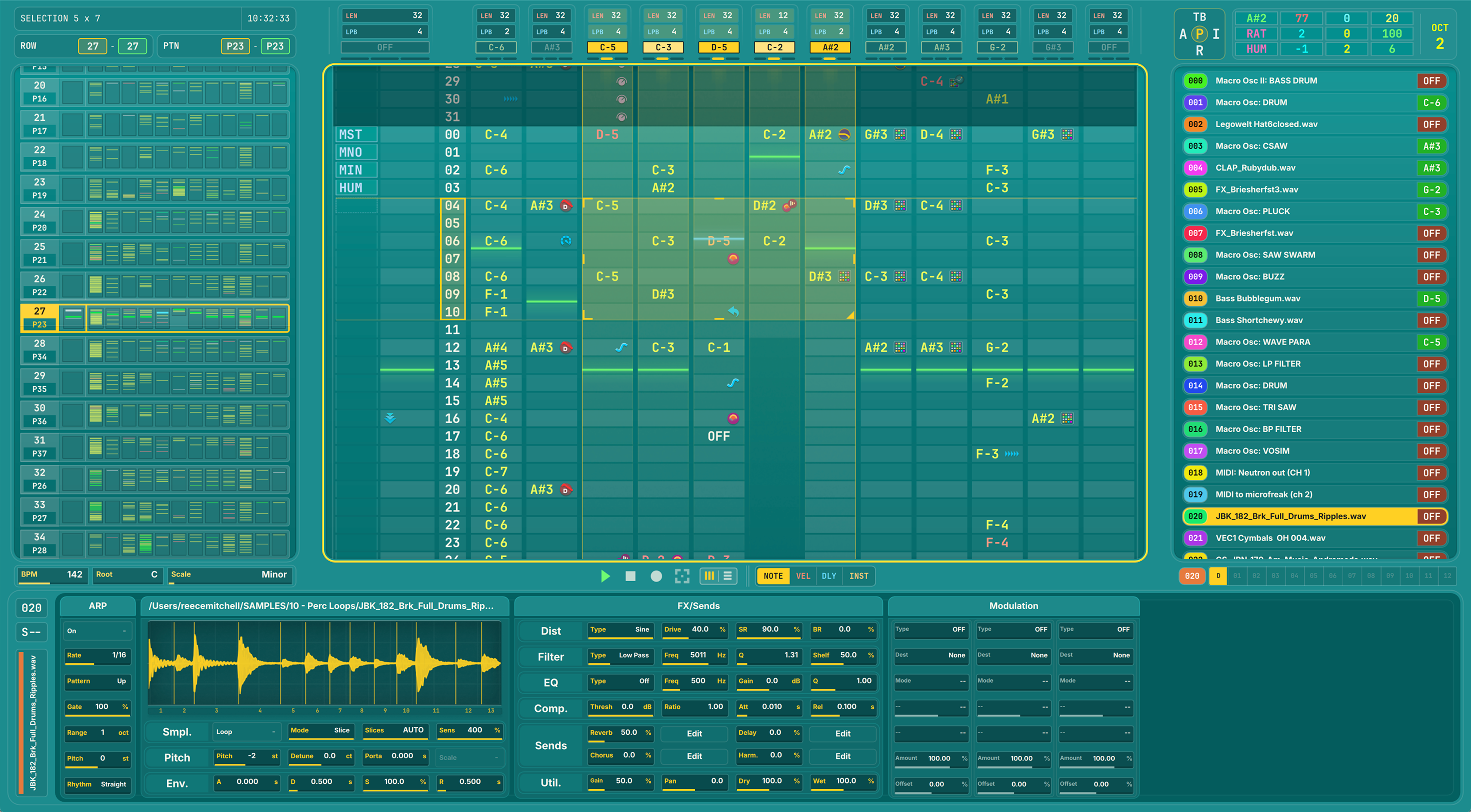 Lodo tracker interface